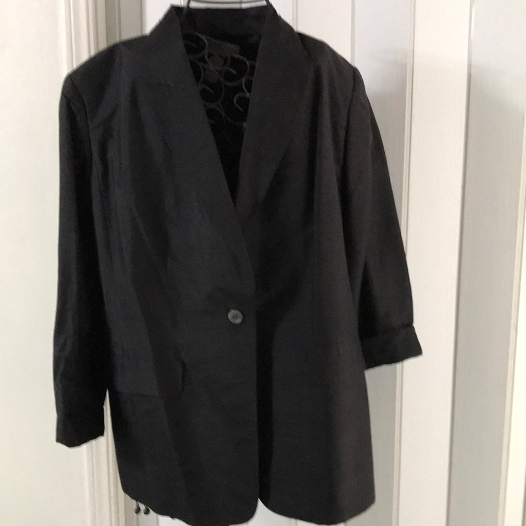 One Button Front Blazer